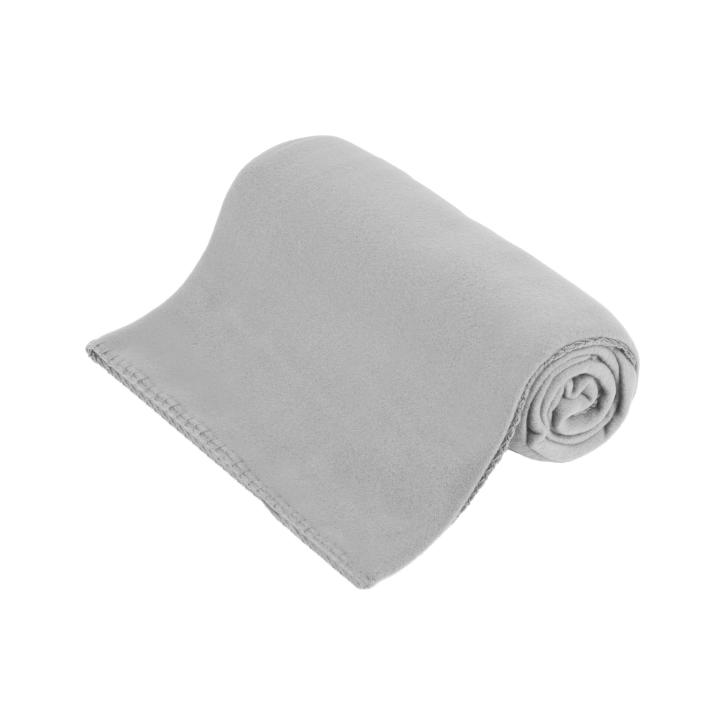 Koc polarowy 130x150 cm TEESA - szary Koc polarowy 130x150 cm TEESA - szary