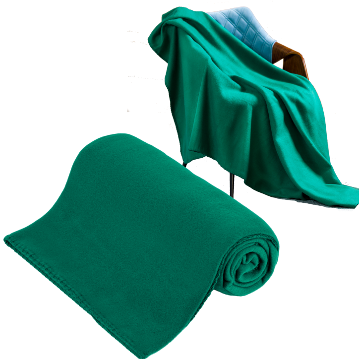 Koc polarowy 130x150 cm TEESA - zielony Koc polarowy 130x150 cm TEESA - zielony