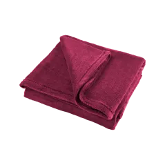 Koc polarowy 150x200 cm TEESA - amarantowy