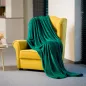 Koc polarowy 150x200 cm TEESA - zielony Koc polarowy 150x200 cm TEESA - zielony