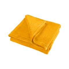 Koc polarowy 150x200 cm TEESA - żółty