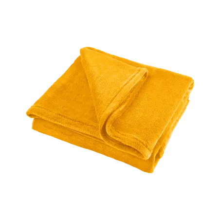 Koc polarowy 150x200 cm TEESA - żółty