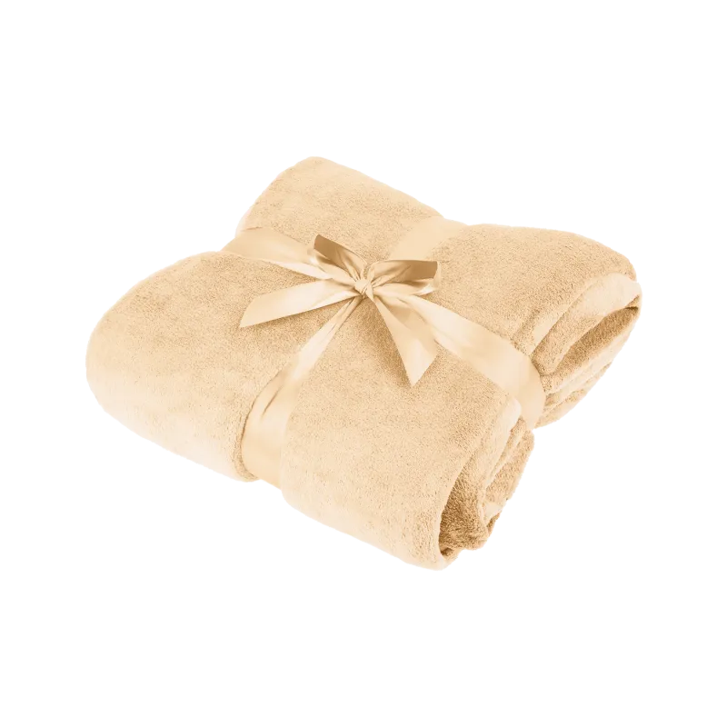 Koc polarowy 200x220 cm TEESA - kremowy