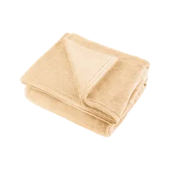 Koc polarowy 200x220 cm TEESA - kremowy