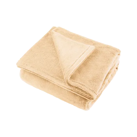 Koc polarowy 200x220 cm TEESA - kremowy
