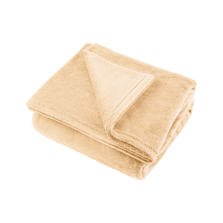 Koc polarowy 200x220 cm TEESA - kremowy Koc polarowy 200x220 cm TEESA - kremowy