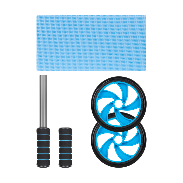 Kółko podwójne, roller do ćwiczeń mięśni brzucha AB Wheel AB-2 , REBEL ACTIVE Kółko podwójne, roller do ćwiczeń mięśni brzucha AB Wheel AB-2 , REBEL ACTIVE