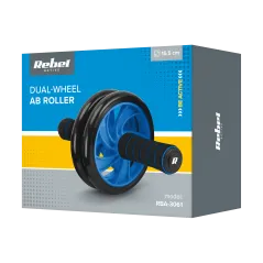Kółko podwójne, roller do ćwiczeń mięśni brzucha AB Wheel AB-2 , REBEL ACTIVE