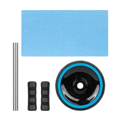 Kółko pojedyńcze, roller do ćwiczeń mięśni brzucha AB Wheel AB-1 , REBEL ACTIVE