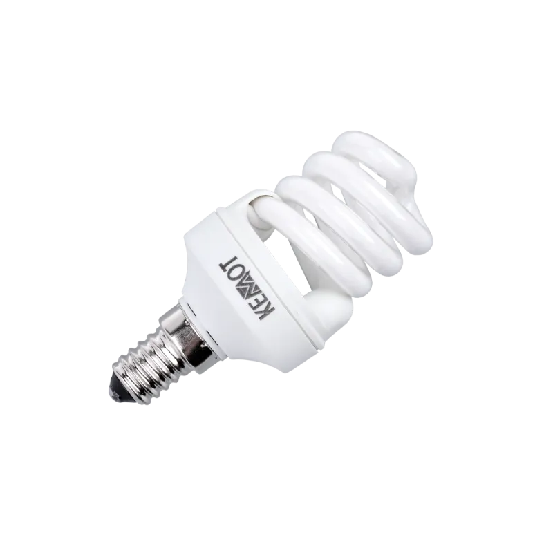 Kompaktowa lampa fluorescencyjna (Świetlówka) mini spirala, 8W, E14, 2700K