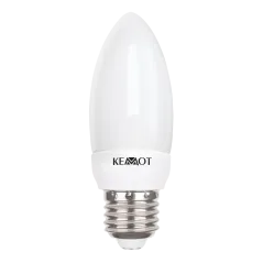 Kompaktowa lampa fluorescencyjna (Świetlówka) świeca 7W, E27, 2700K