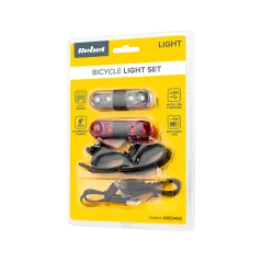 Komplet świateł do roweru ( z przewodem USB)