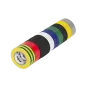 Komplet taśm izolacyjnych klejących REBEL (10 szt. - 0,13 mm x 19 mm x 10 yd) mix kolorów Komplet taśm izolacyjnych klejących REBEL (10 szt. - 0,13 mm x 19 mm x 10 yd) mix kolorów