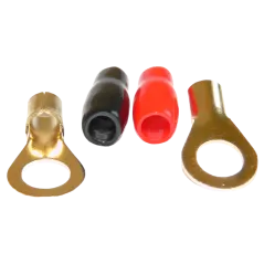 Konektor M8/6GA(0-10mm2) wk oczkowy izol. czerw.+czar. KM58