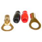 Konektor M8/6GA(0-10mm2) wk oczkowy izol. czerw.+czar. KM58 Konektor M8/6GA(0-10mm2) wk oczkowy izol. czerw.+czar. KM58
