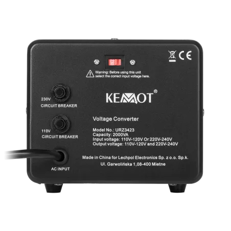 Konwerter napięcia KEMOT 1600 W / 2000 VA