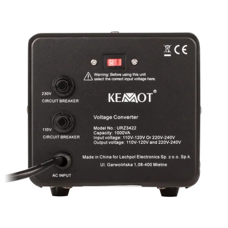 Konwerter napięcia KEMOT 800 W / 1000 VA