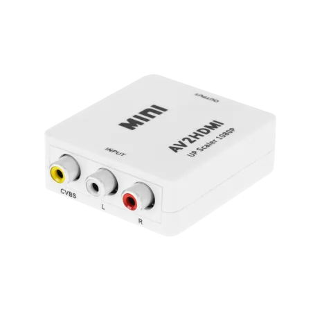 Konwerter sygnału gniazdo AV - CHINCH CVBS + AUDIO - gniazdo HDMI