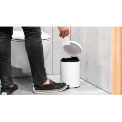 Kosz na śmieci łazienkowy 3 l (biały)