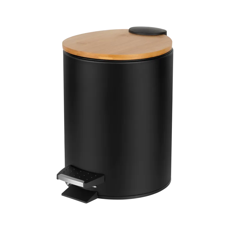 Kosz na śmieci łazienkowy 3 l (czarny) Kosz na śmieci łazienkowy 3 l (czarny)