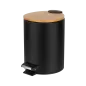 Kosz na śmieci łazienkowy 3 l (czarny) Kosz na śmieci łazienkowy 3 l (czarny)