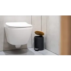 Kosz na śmieci łazienkowy 3 l (czarny)