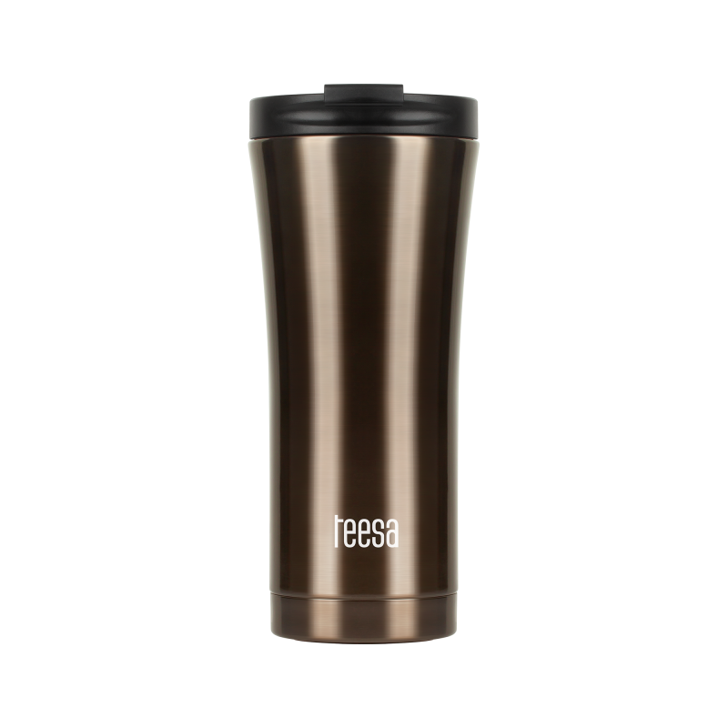 Kubek termiczny TEESA 500ml dark brown