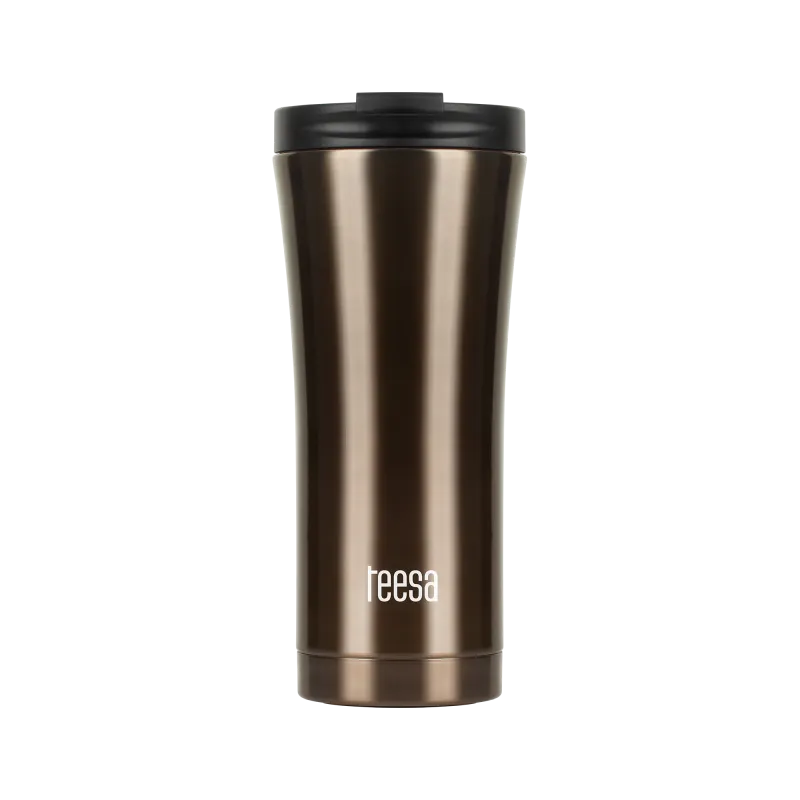 Kubek termiczny TEESA 500ml dark brown
