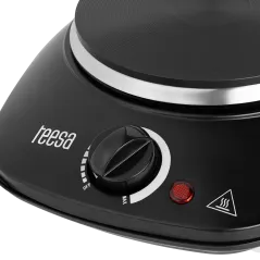 Kuchenka elektryczna przenośna pojedyncza czarna 1000W