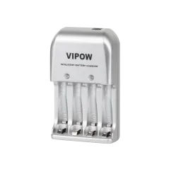 Ładowarka do akumulatorków VIPOW 3w1 PFC001 4xAA 4xAAA