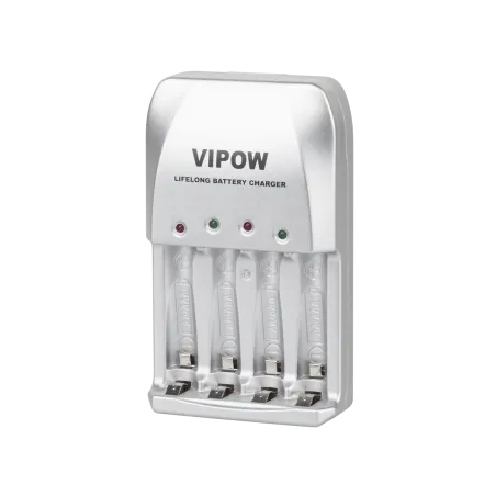 Ładowarka do akumulatorków VIPOW LIFELONG PSC001 4xAA 4xAAA