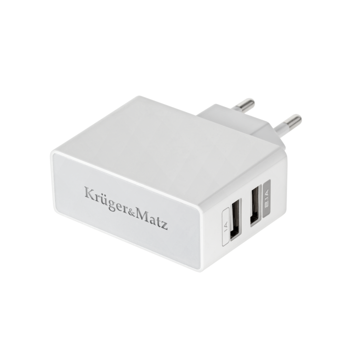 Ładowarka dualUSB Kruger&Matz 2100mA Ładowarka dualUSB Kruger&Matz 2100mA