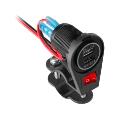 Ładowarka motocyklowa 2xUSB 3100 mA