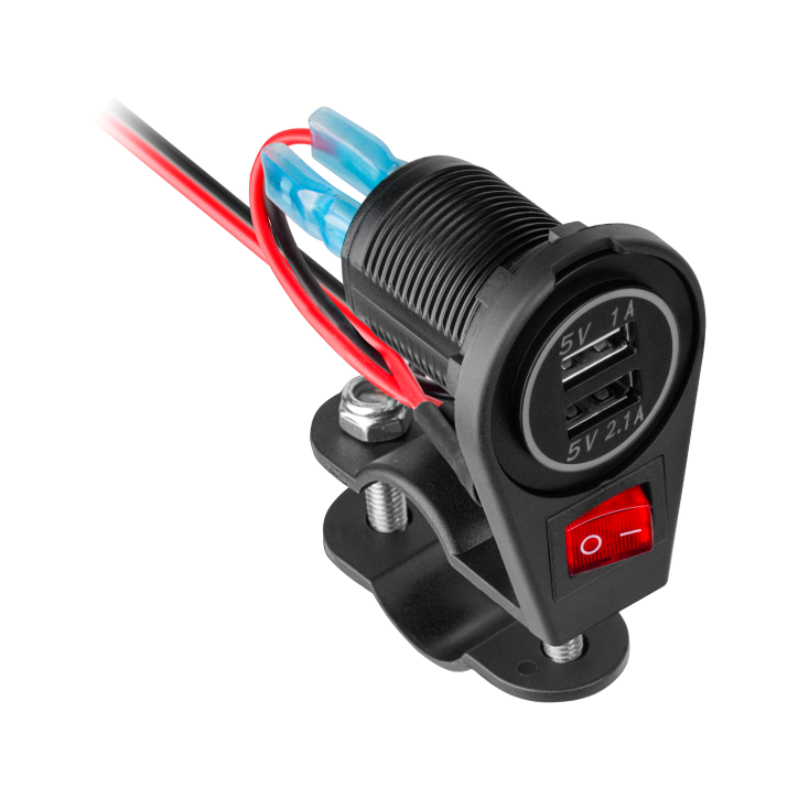 Ładowarka motocyklowa 2xUSB 3100 mA Ładowarka motocyklowa 2xUSB 3100 mA