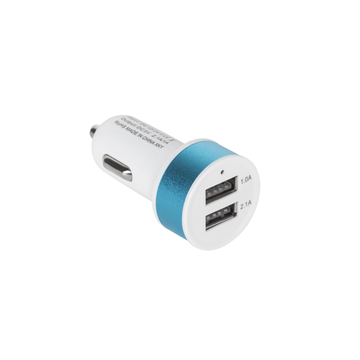 Ładowarka samochodowa 2xUSB 2100 mA mix kolor HQ Ładowarka samochodowa 2xUSB 2100 mA mix kolor HQ