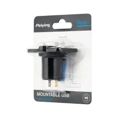 Ładowarka samochodowa 2xUSB do montażu 3100 mA Homologacja E24