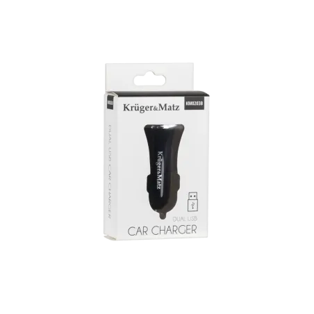 Ładowarka samochodowa Kruger&Matz 2xUSB 2400 mA czarna