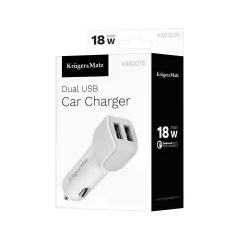 Ładowarka samochodowa Kruger&Matz 2xUSB 2400 mA