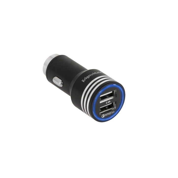 Ładowarka samochodowa Kruger&Matz 2xUSB 4800mA z funkcją Quick Charge 3.0 Ładowarka samochodowa Kruger&Matz 2xUSB 4800mA z funkcją Quick Charge 3.0