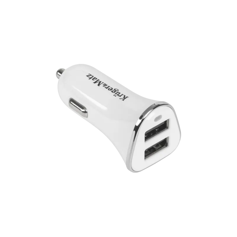 Ładowarka samochodowa Kruger&Matz dual USB 2.4A biała