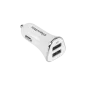 Ładowarka samochodowa Kruger&Matz dual USB 2.4A biała
