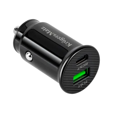 Ładowarka samochodowa Kruger&Matz dual USB 3100 mA z funkcją Quick Charge 3.0 i Power Delivery