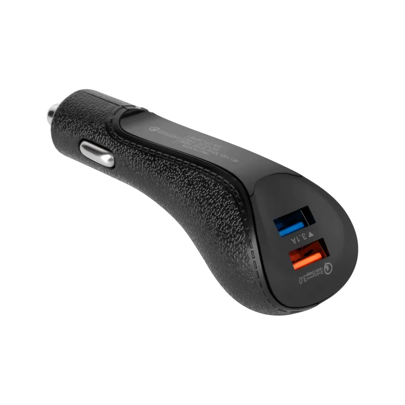 Ładowarka samochodowa REBEL 2xUSB 5100mA 15W z funkcją Quick Charge 3.0 Ładowarka samochodowa REBEL 2xUSB 5100mA 15W z funkcją Quick Charge 3.0