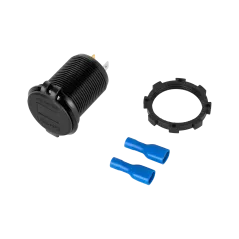 Ładowarka samochodowa USB+USB typu C z funkcją Quick Charge, Power Delivery i miernikiem napięcia 48W