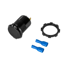 Ładowarka samochodowa USB+USB typu C z funkcją Quick Charge, Power Delivery i miernikiem napięcia 63W