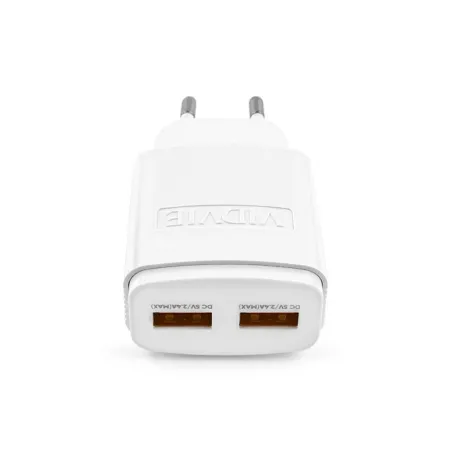 Ładowarka sieciowa dual USB + kabel Typu C 2400 mA