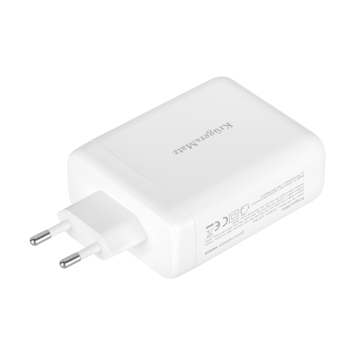 Ładowarka sieciowa Kruger&Matz 140 W GaN z funkcją Quick Charge i Power Delivery Ładowarka sieciowa Kruger&Matz 140 W GaN z funkcją Quick Charge i Power Delivery