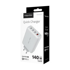 Ładowarka sieciowa Kruger&Matz 140 W GaN z funkcją Quick Charge i Power Delivery