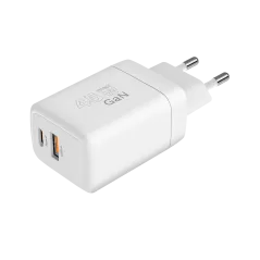 Ładowarka sieciowa Kruger&Matz 45 W GaN z funkcją Power Delivery i Quick Charge