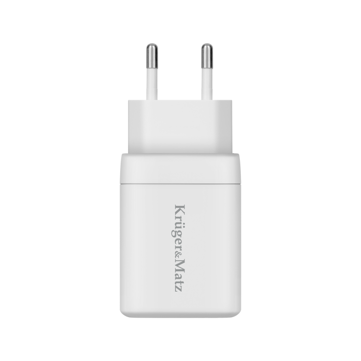 Ładowarka sieciowa Kruger&Matz 45 W GaN z funkcją Power Delivery i Quick Charge Ładowarka sieciowa Kruger&Matz 45 W GaN z funkcją Power Delivery i Quick Charge